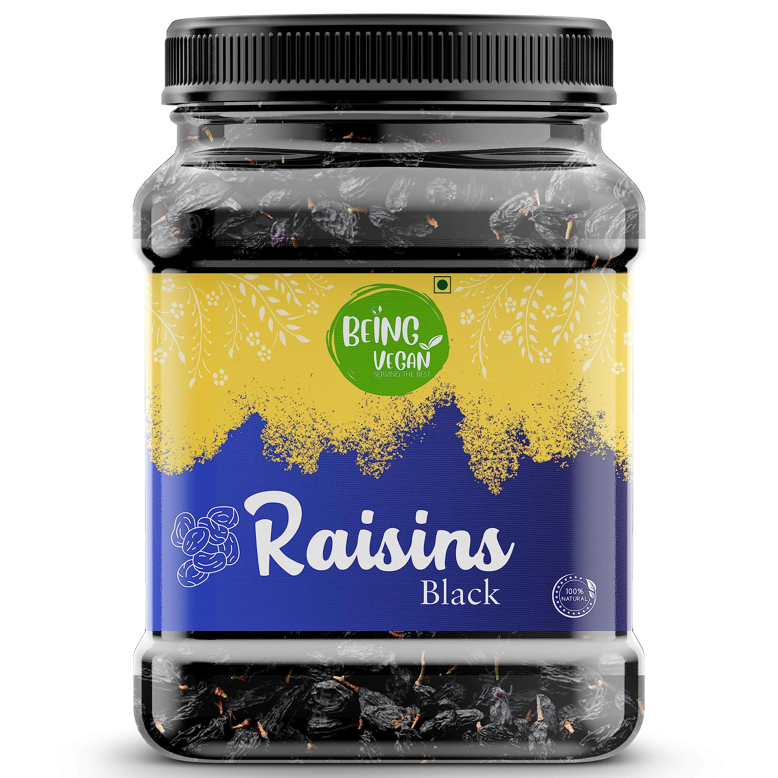 BEING VEGAN Black Raisin/Darakh/Kaali Kishmish | Good for Bone Health, Improves Haemoglobin & Prevents Hair Loss (500 g) (B0C81WFQ8Y) Amazon Price History, Amazon Price Tracker