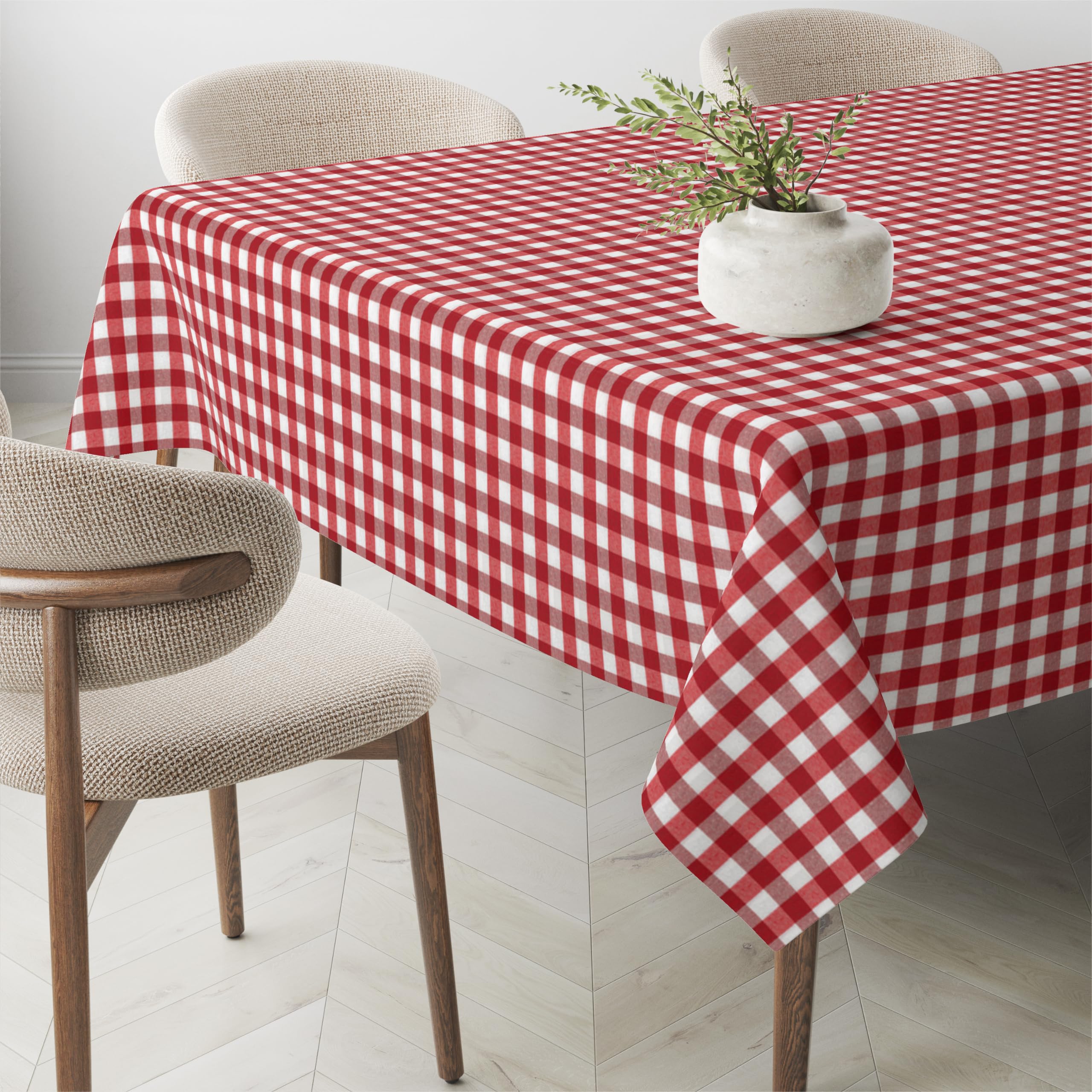 Martina Home - Vichy Teflon Tablecloth - Red - 180 x 140 cm, 70.9 x 55.1 inch (Rectangular) - Image 2