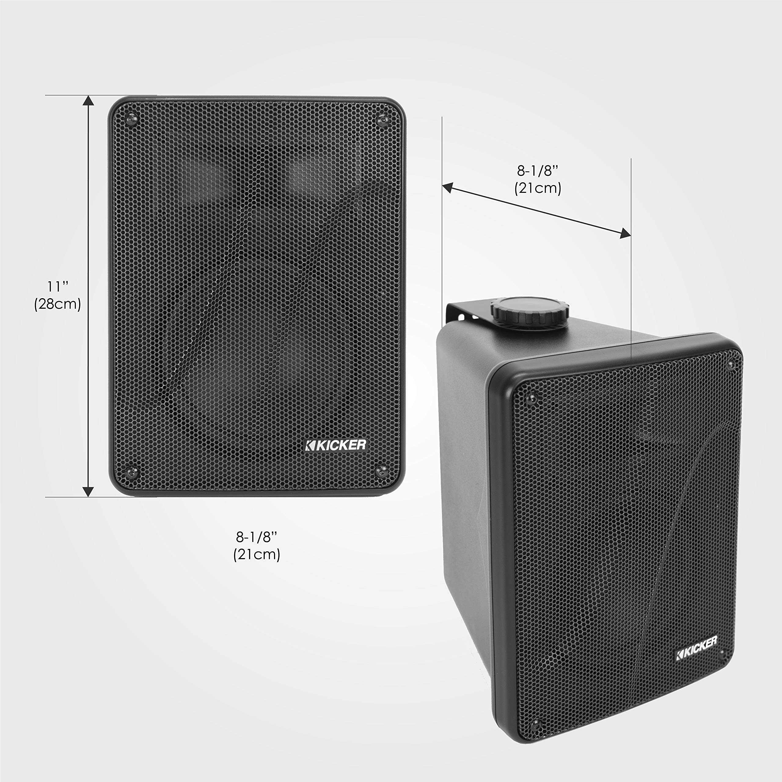 Kicker KB6000 2Way Full Range Indoor Outdoor Marine Speakers (Pair