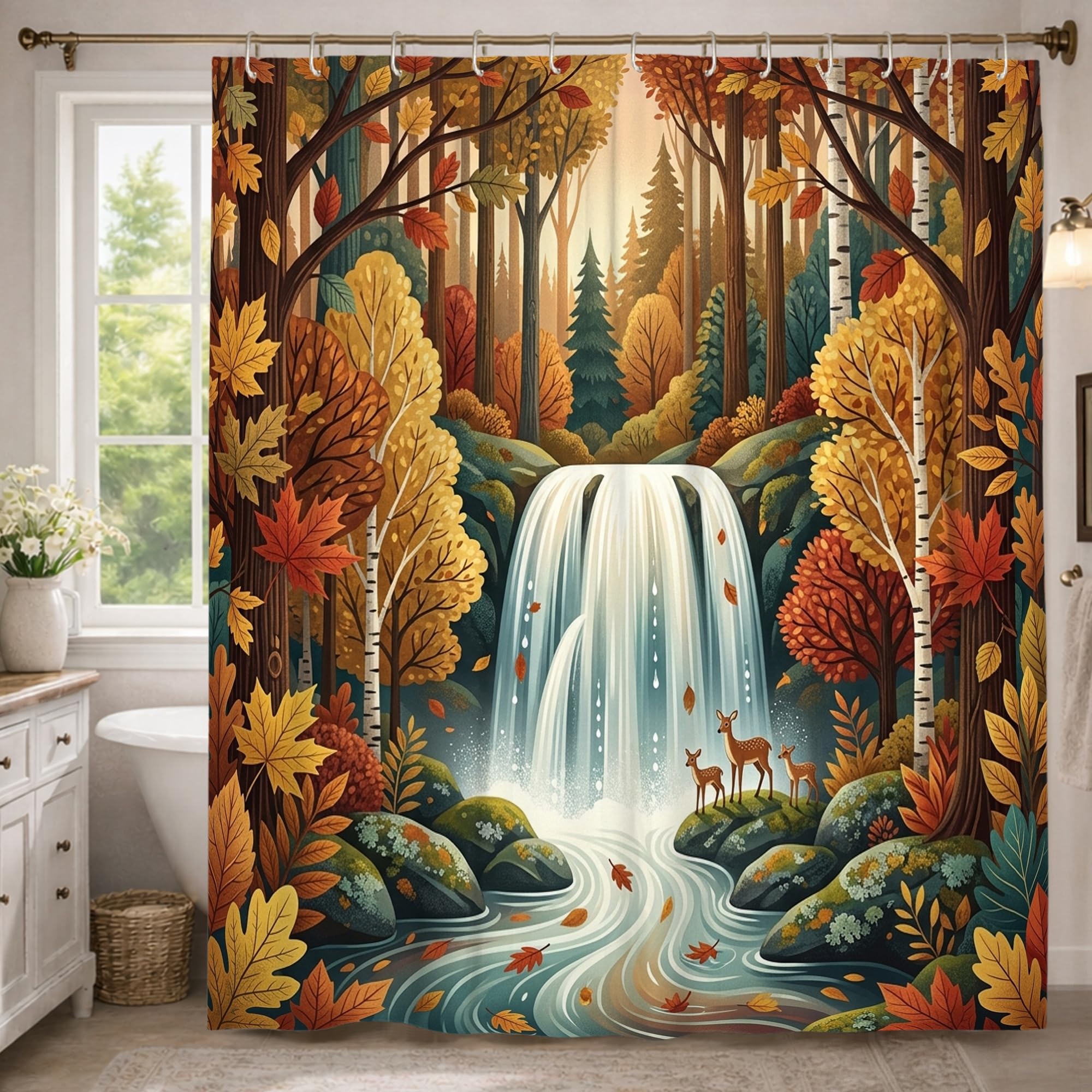 Rideau de douche extra long imperméable pour sublimer la décoration de salle de bain