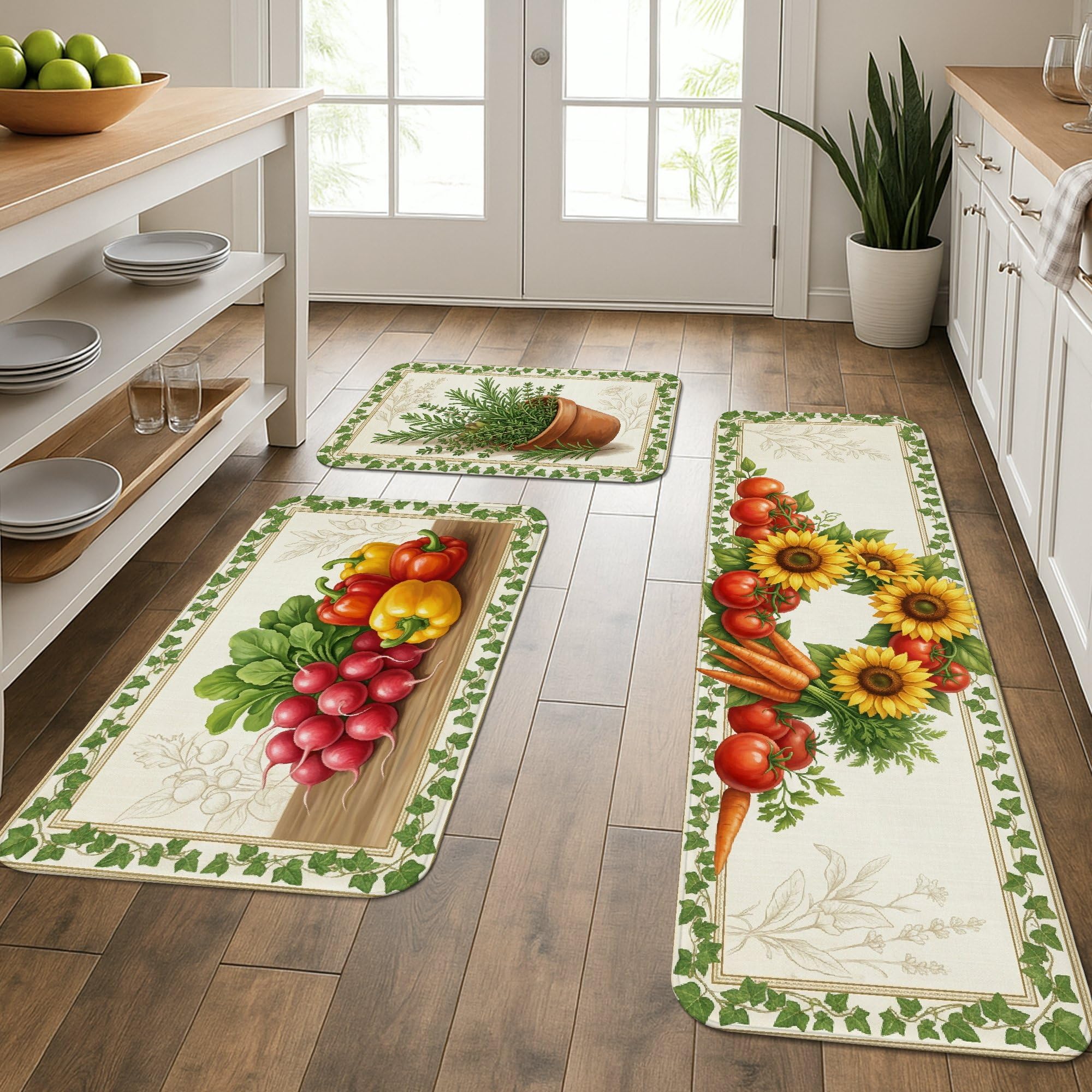 Tapis de cuisine doux et lavable pour protéger le sol de l'évier et de la buanderie