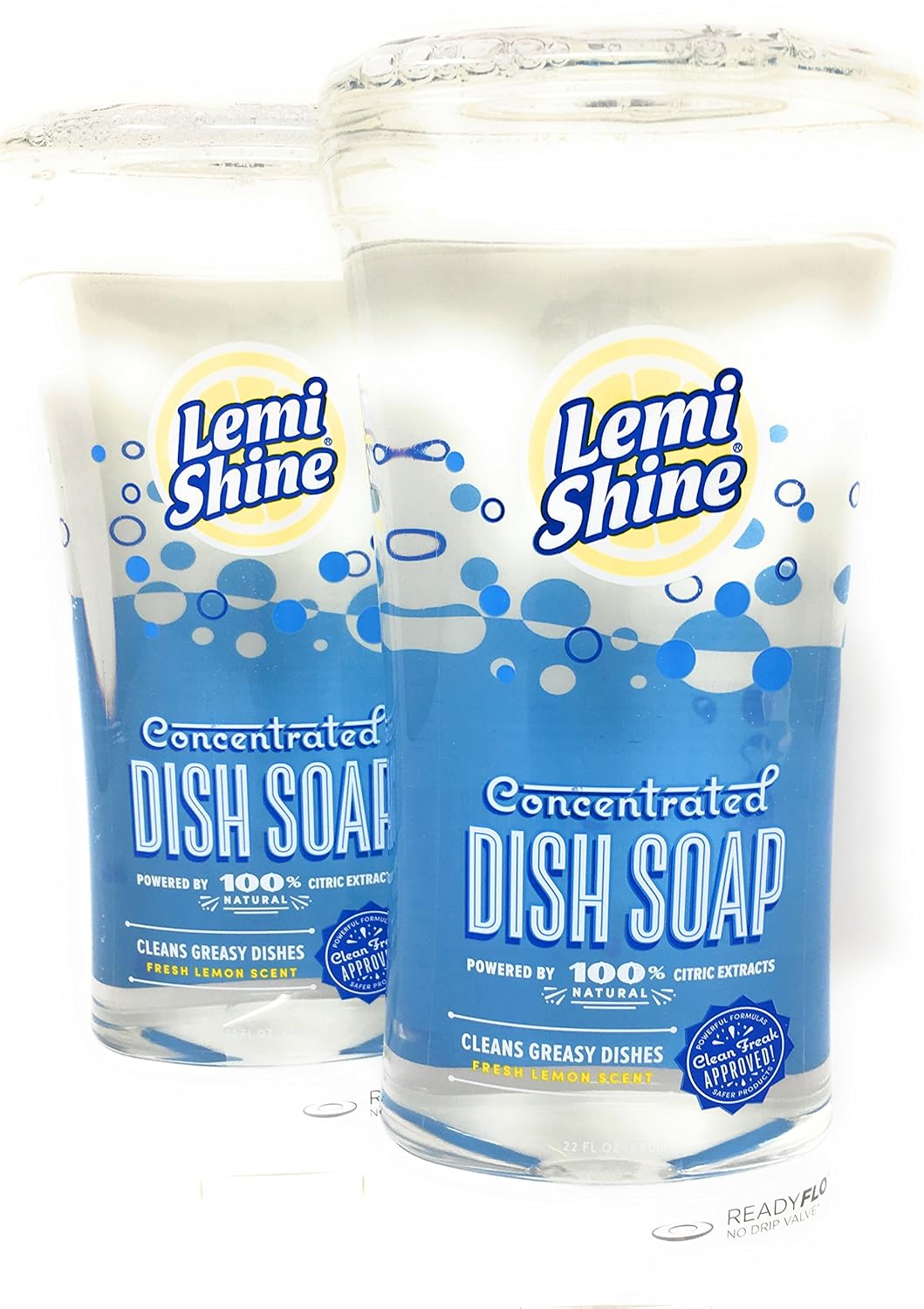 Lemi Shine Concentrated Liquid Dish Soap with Natural Citric Extracts 22 FL OZ Pack of 2 2