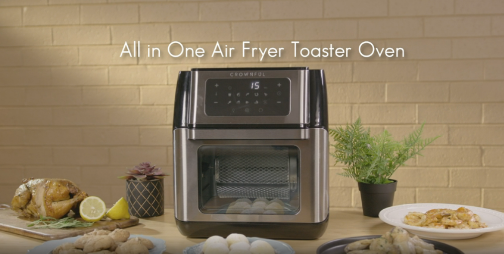 Watch CROWNFUL Multifunctional Air Fryer Oven on Amazon Live