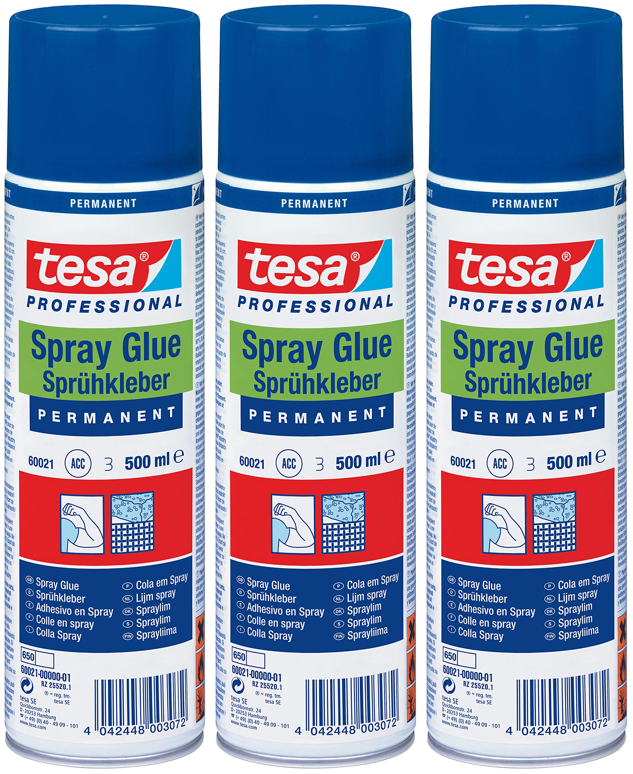tesa Sprühkleber, Dose (3x 500ml)