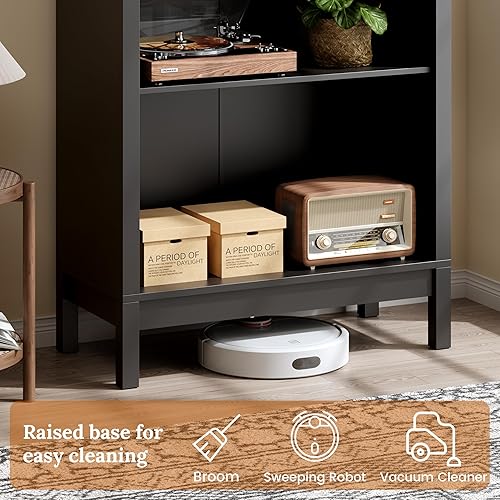 Vista 5 de Zapatero arqueado de 70 pulgadas de alto, zapatero de 7 niveles con 3 estantes ajustables, organizador de zapatos independiente grande para entrada