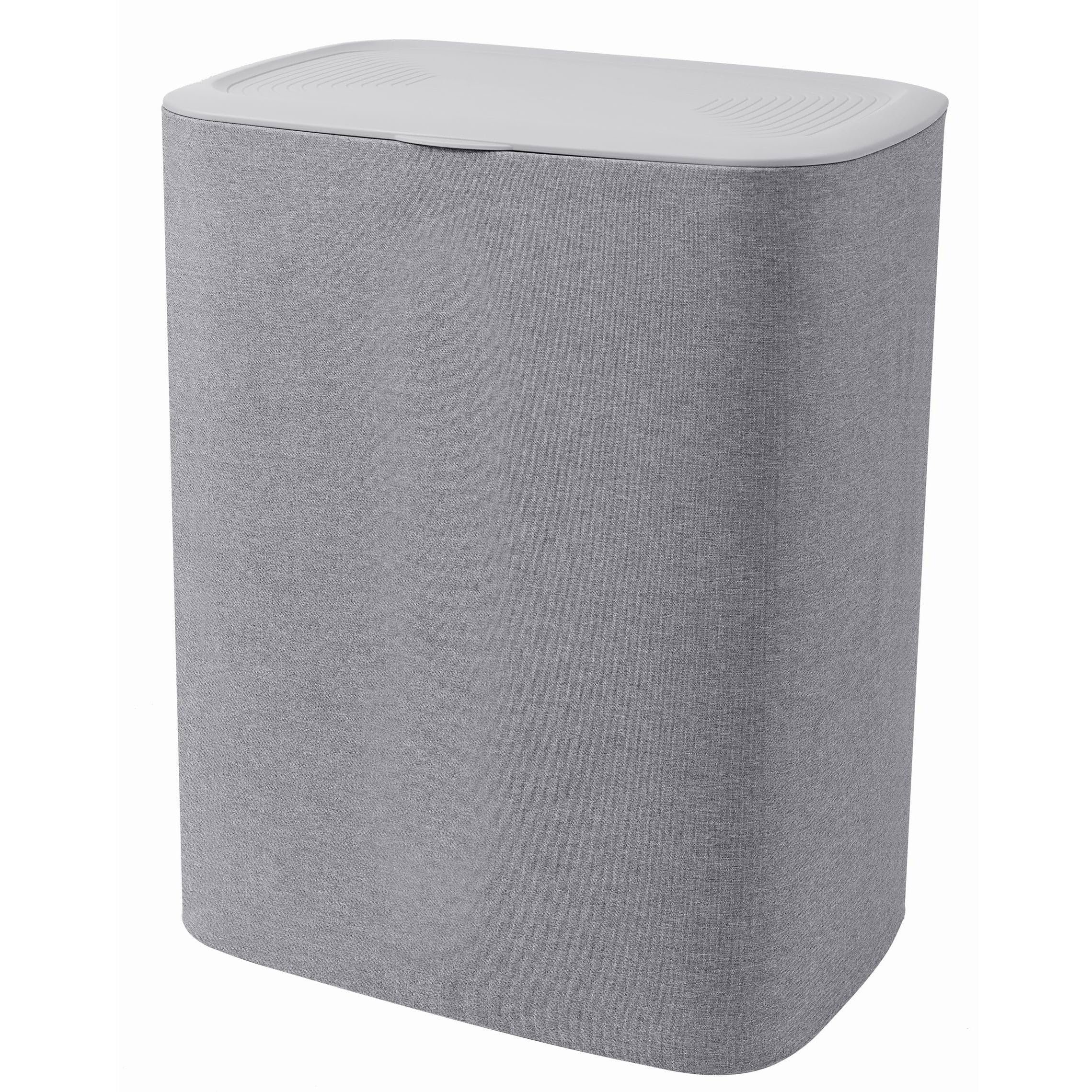Cesta de lavandería de tela SVEN 50L con tapa y 2 bolsas separadoras extraíbles, gran capacidad, plegable y práctica