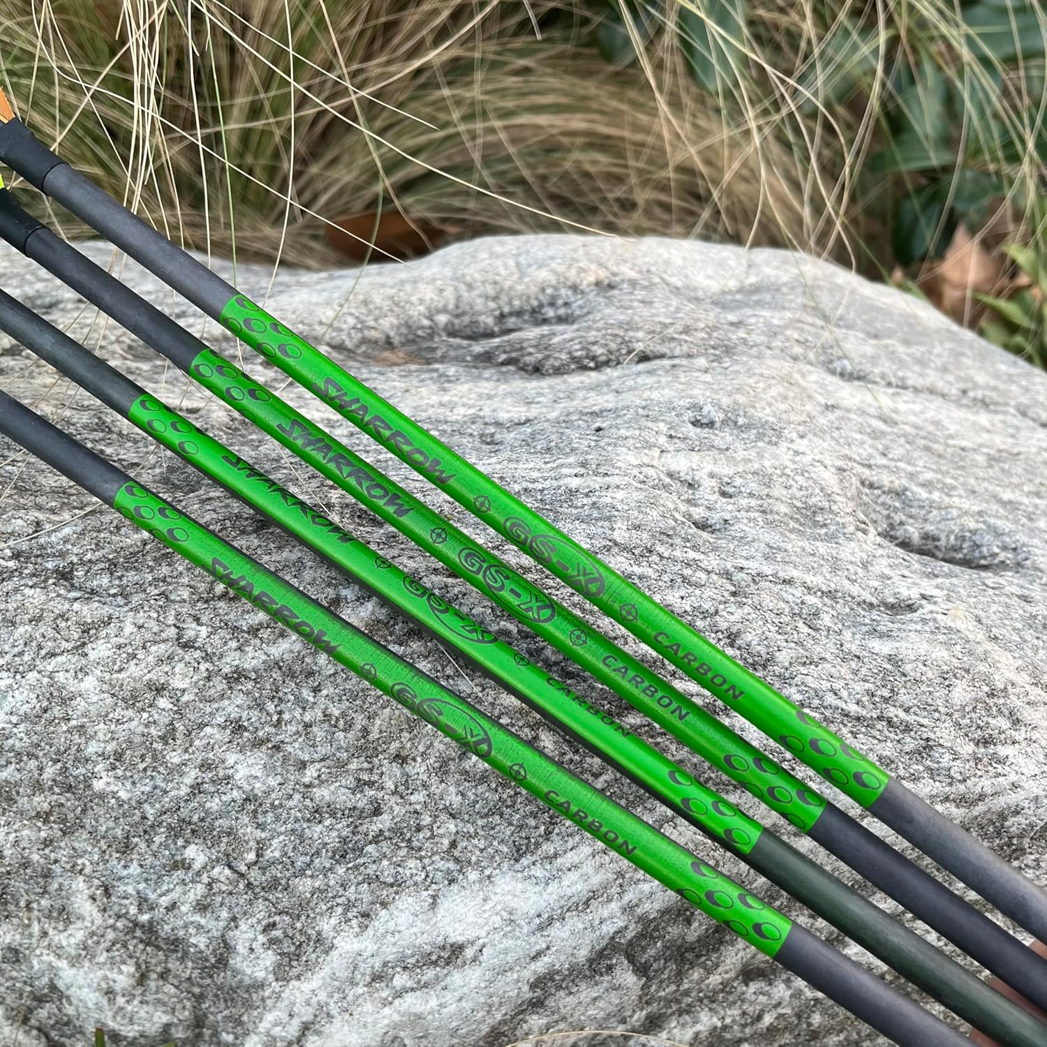 30 Inch Pure Carbon Target Arrows with 5-Inch Target Feathers Precision Range Practice, Suitable for Recurve/Compound/Traditional Bows