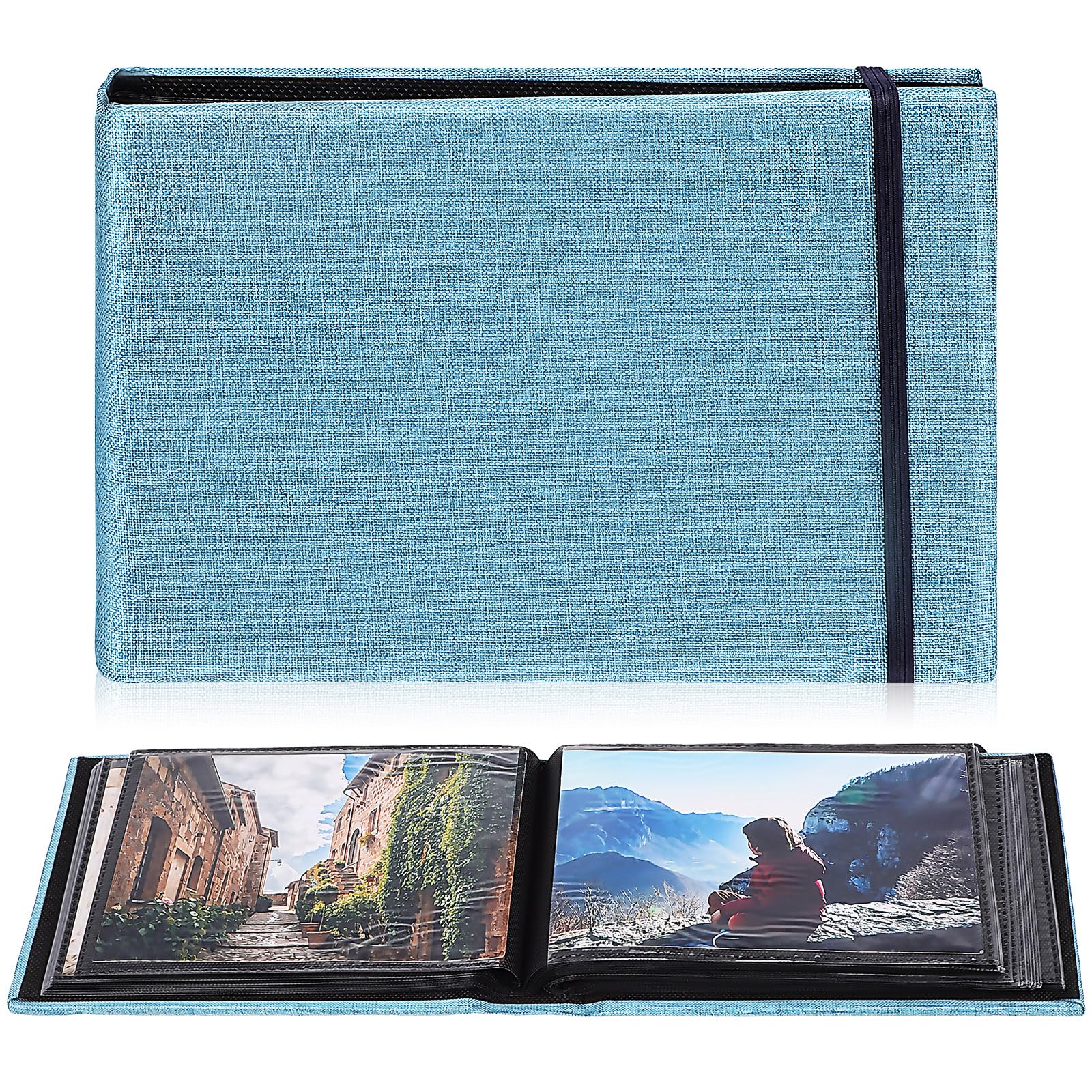 Álbum de fotos para viajes y bodas con diseño elegante en set de 2 unidades