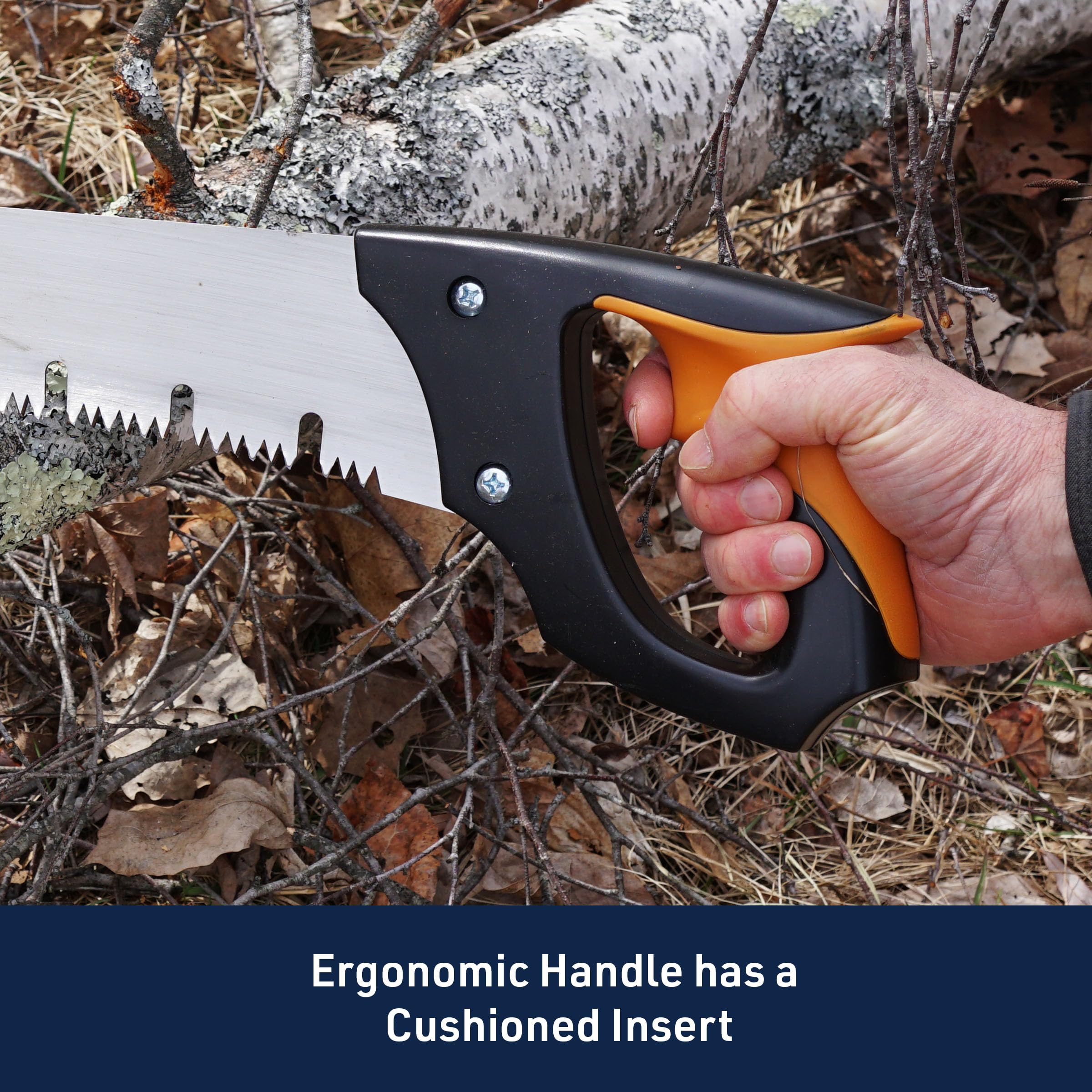 Kings County Tools 20" Arborist Pruning Saw - Raker-Tooth For Green Wood, Ergonomic Cushion Grip, 16oz