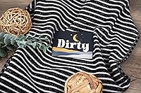 Vista 3 de Letrero magnético de doble cara para lavavajillas Clean Dirty - Letreros magnéticos que dicen limpio/sucio - Adhesivo metálico opcional