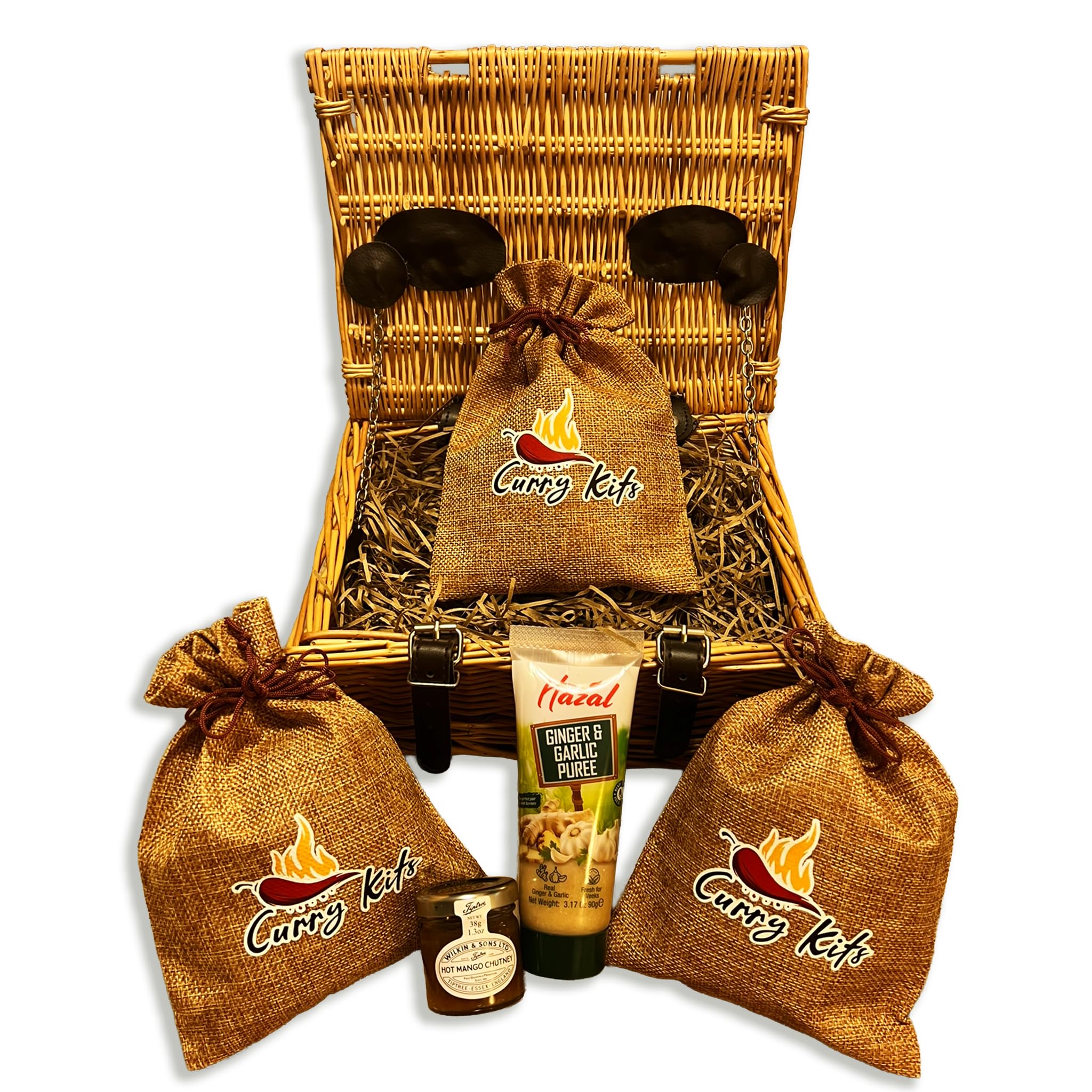 Curry Gift Set Hamper, Indian - Pack of 6 Curry Kits, Curry Gift Set, Spice Mixes (Medium)