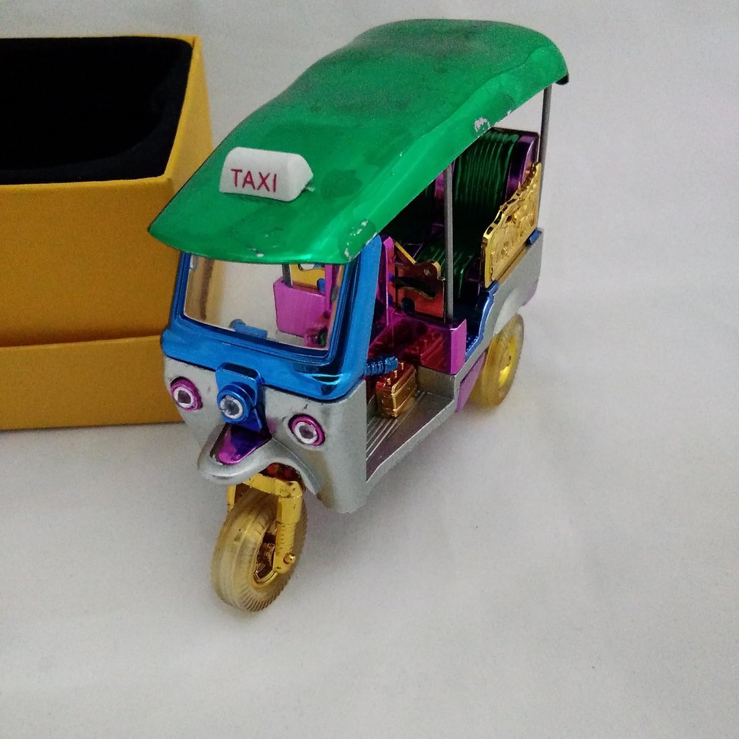 CAB METER HOME DÉCOR CRAFT SOUVENIR VINTAGE 3 WHEELS TUK TUK TAXI CAR MODEL