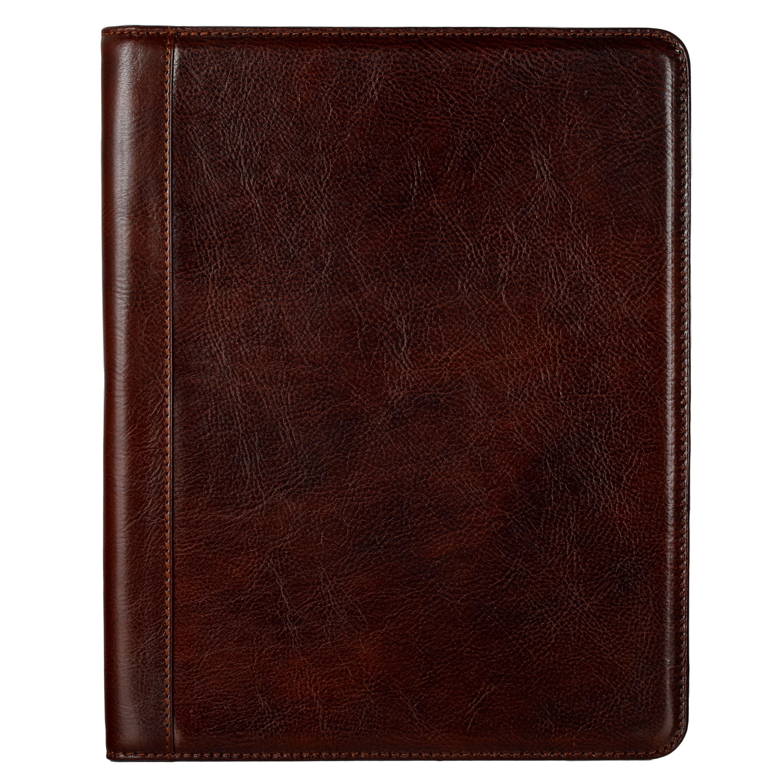 Time Resistance Leather Portfolio Tablet size Leather Document Case Small Briefcase