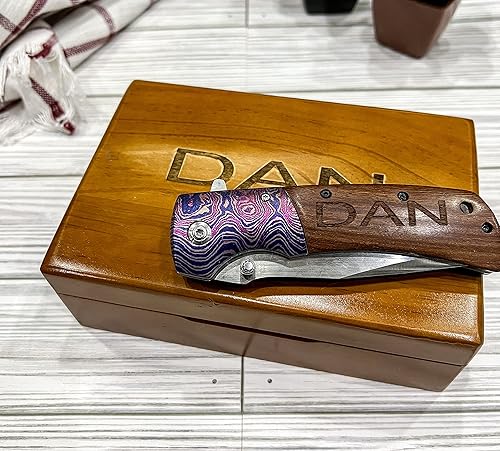Navaja de bolsillo de regalo para hombres y él, personalizada grabada, idea de amor para papá, novio, padrinos de boda, esposo, hijo, día del padre,