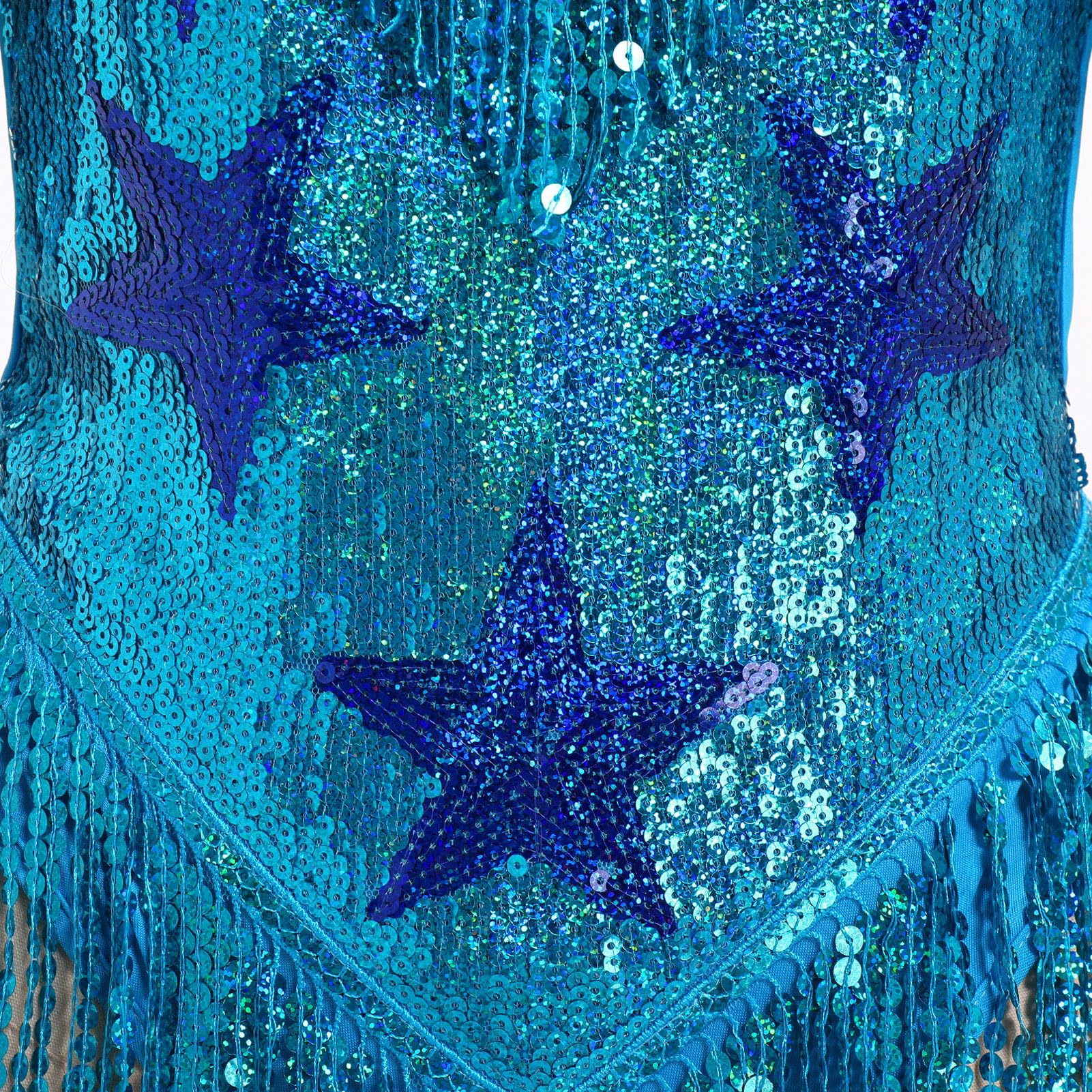 FYMNSI Body à paillettes scintillantes dos nu col en V une pièce à franges à paillettes pour femme