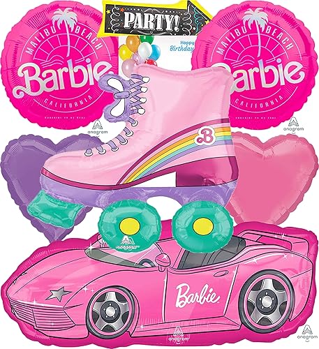 Anagram Babrie - Patines de ruedas con licencia para fiesta de cumpleaños, decoración de ramo de globos, multicolor
