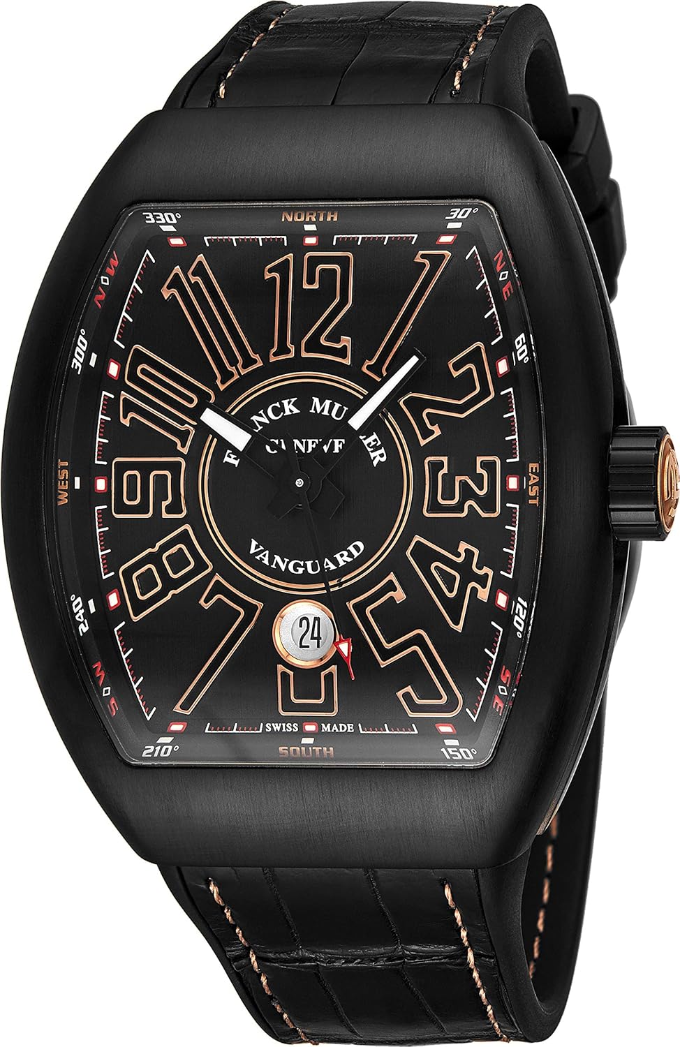Franck Muller Vanguard Mens Black Titanium Automatic Watch –
