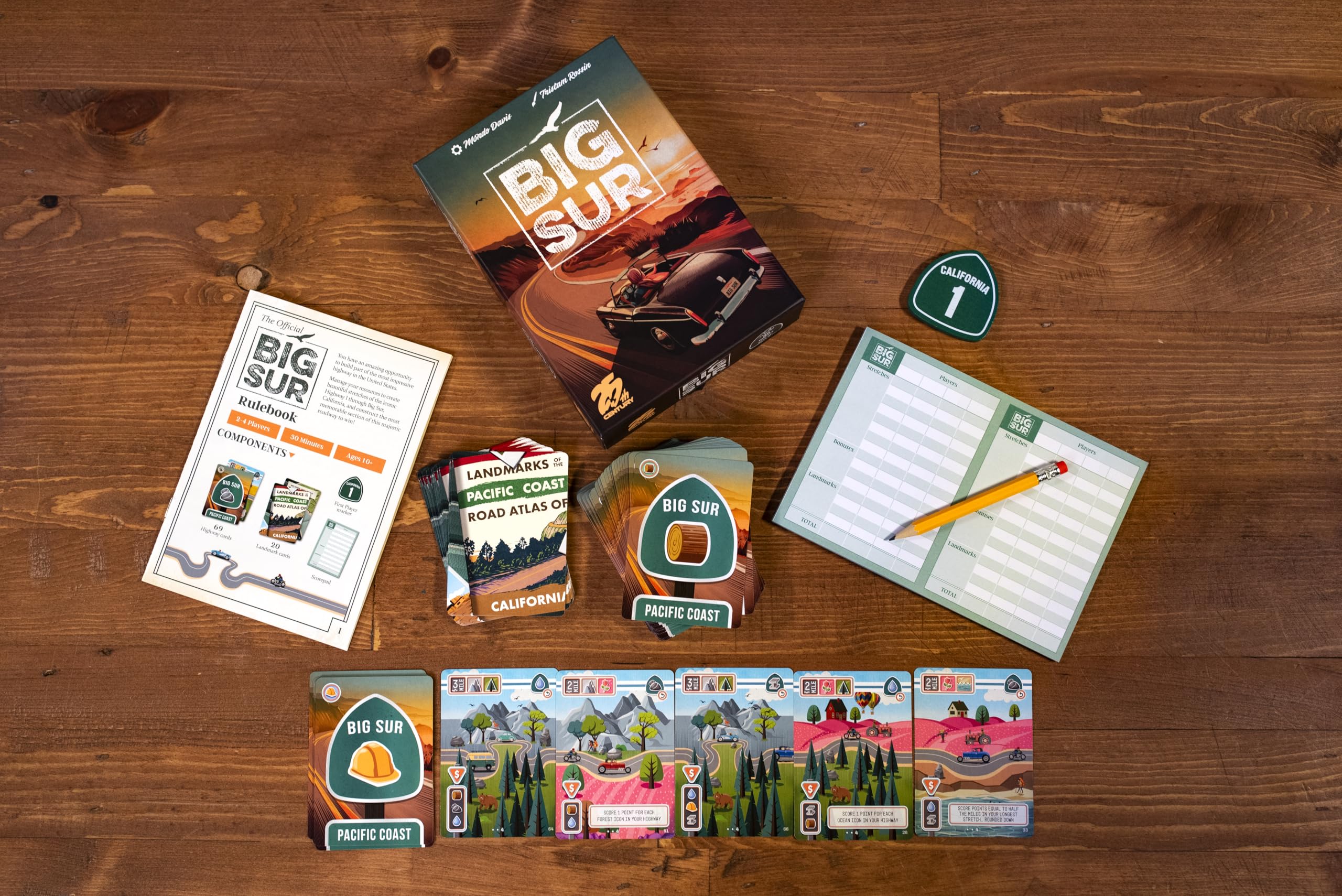 25th Century Games Big Sur, ab 10 Jahren, für 2 bis 4 Spieler