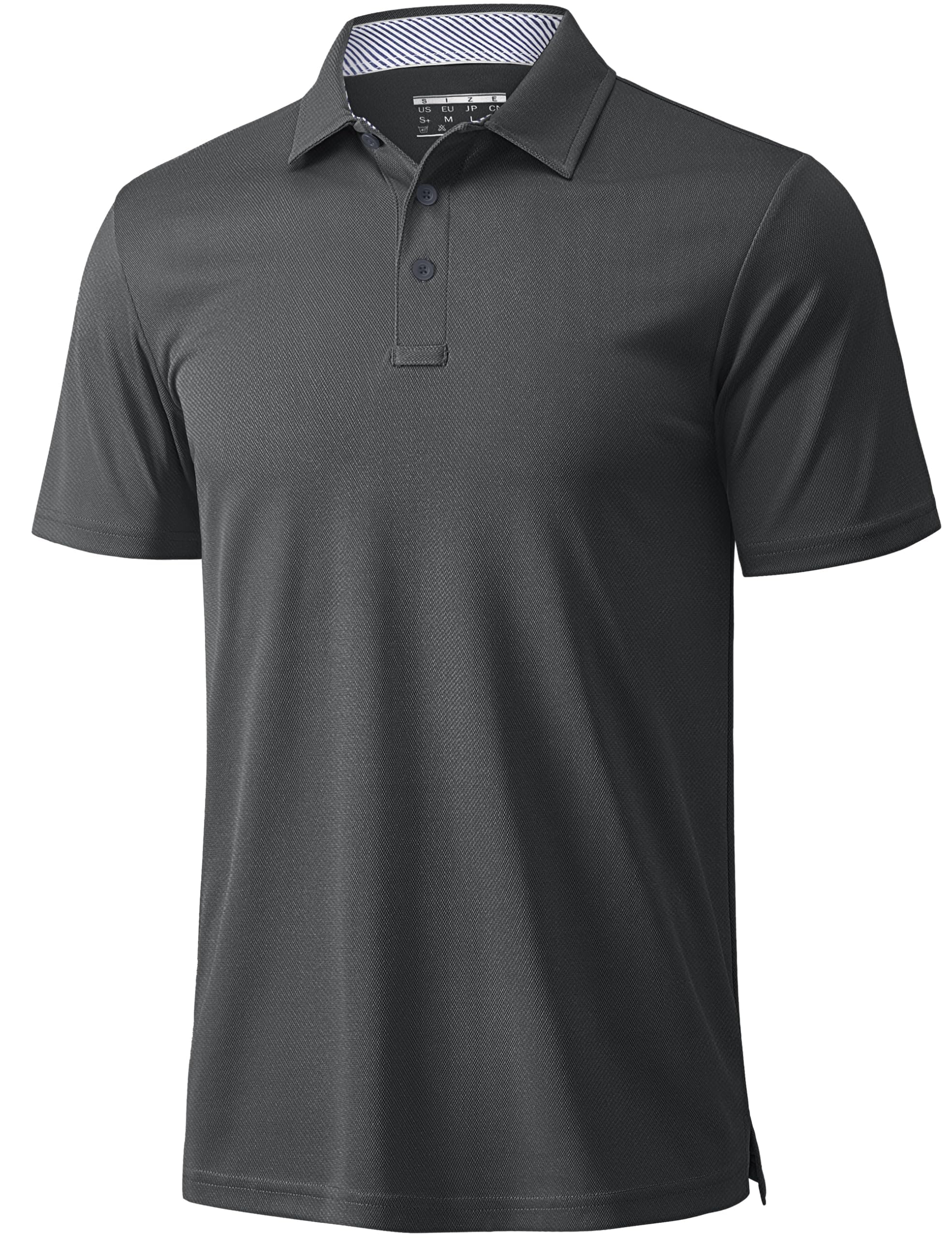 MAGCOMSEN Poloshirt Herren Kurzarm Shirt Sommer Golf Polo Atmungsaktiv Funktionsshirt Schnelltrocknend Polohemd Outdoor