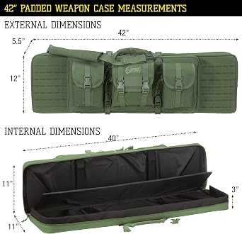 Voodoo Tactical Men's Padded Case, Olive Drab, 36