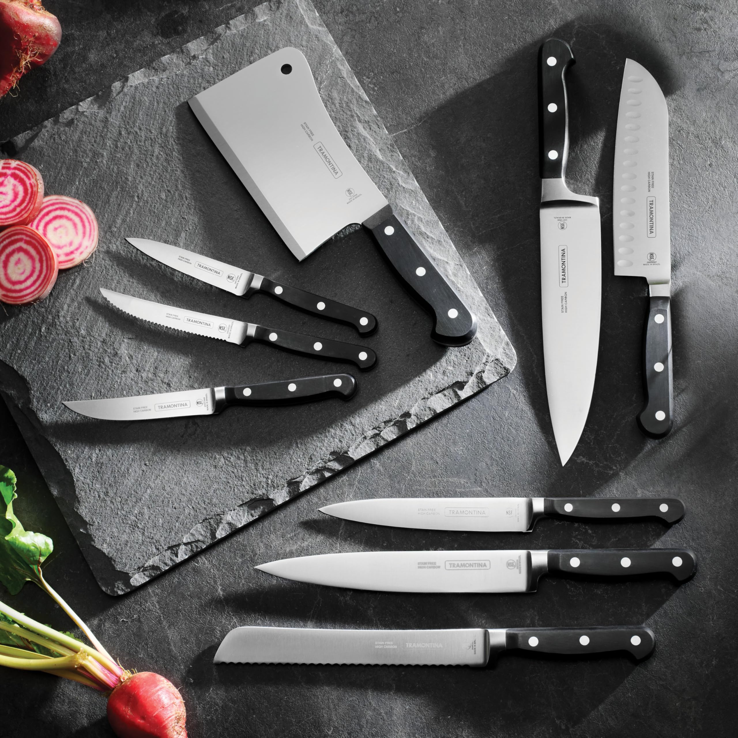 Amazon.com: Tramontina Pro Series 4 Piece Forged 5 Inch Serrated