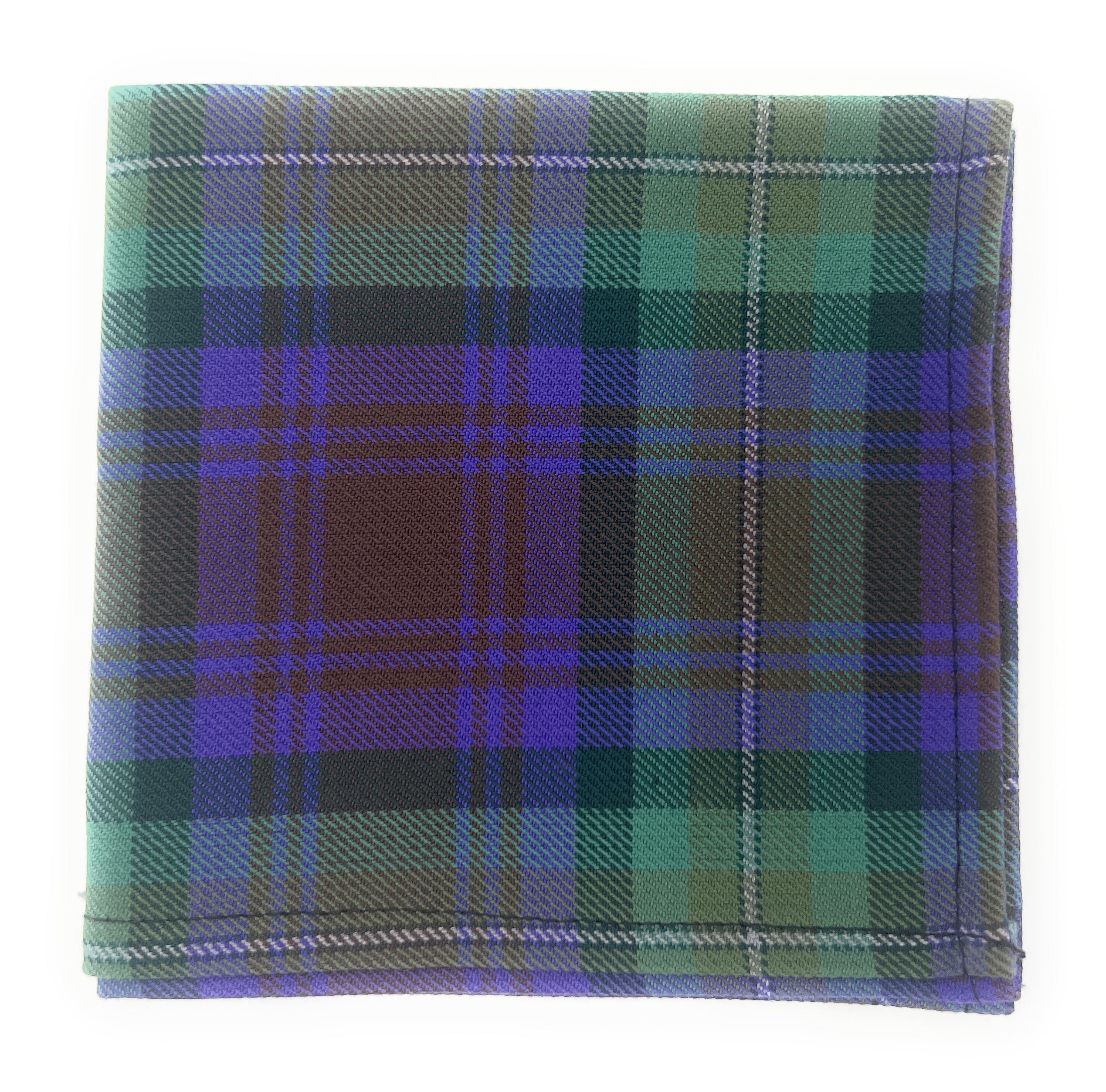 Tartan Pocket Square Handkerchief 26cm x 26cm (Isle of Skye)