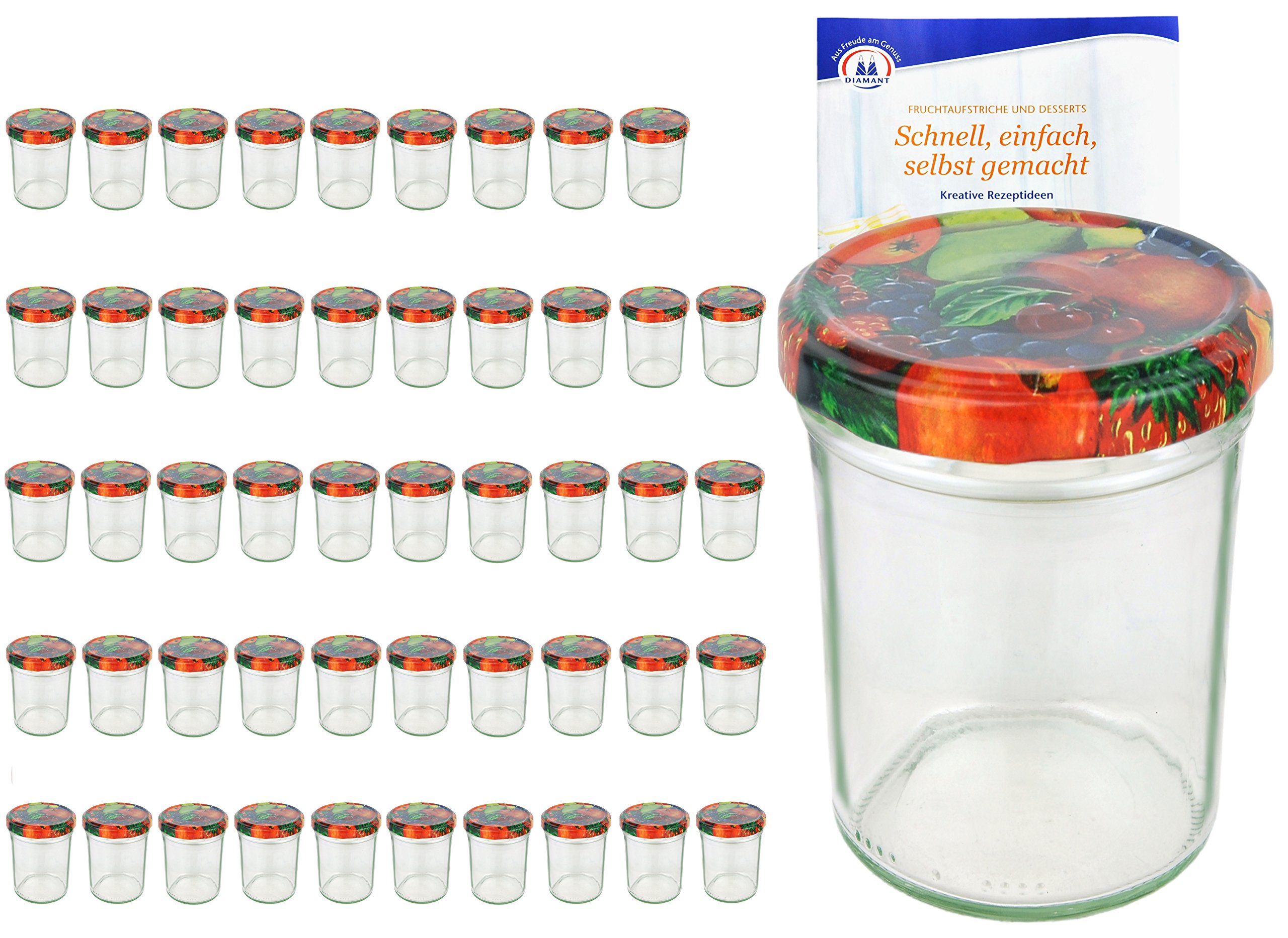230ml trommelglas BasicSeal deksel rood UNiTWIST | van 200ml tot