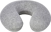 Vista 4 de Yaxa Basics Almohada de espuma viscoelástica semicircular para el cuello, gris