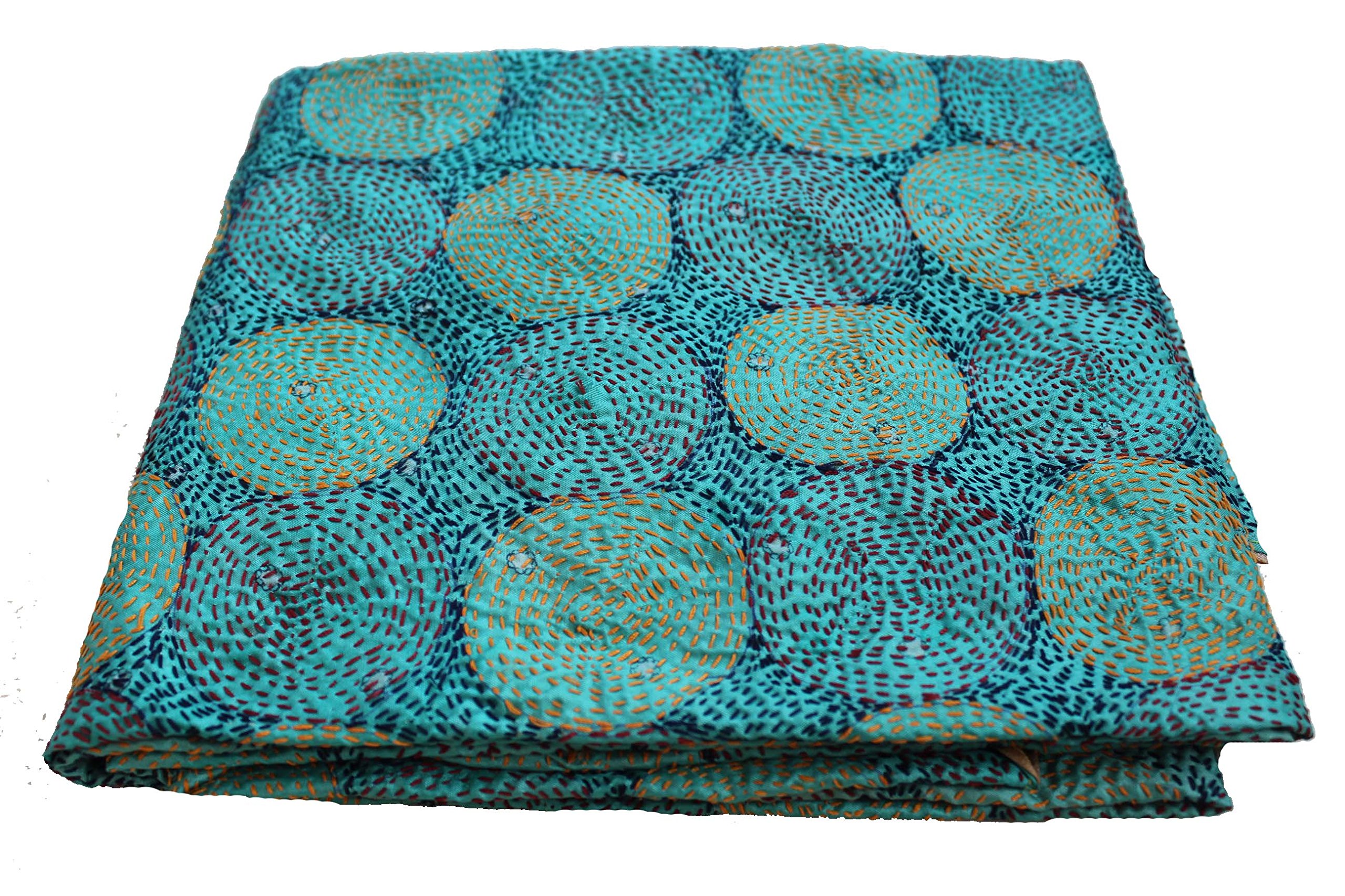 Mango Gifts Kantha-Schal für Mädchen, 100 % Seide