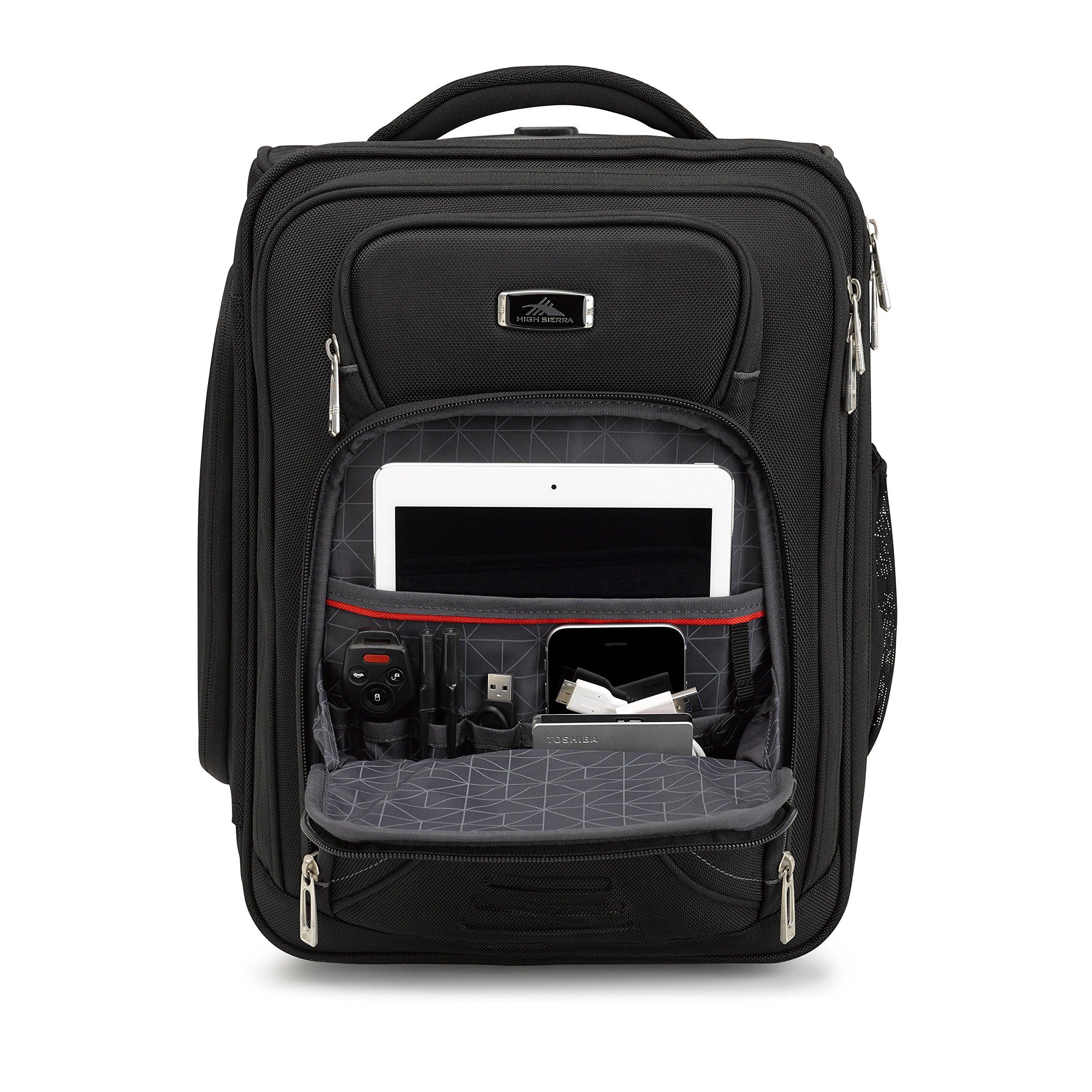 High Sierra Endeavor Wheeled Underseat CarryOn, Wheeled Laptop Bag Carryon, Travelon Underseat