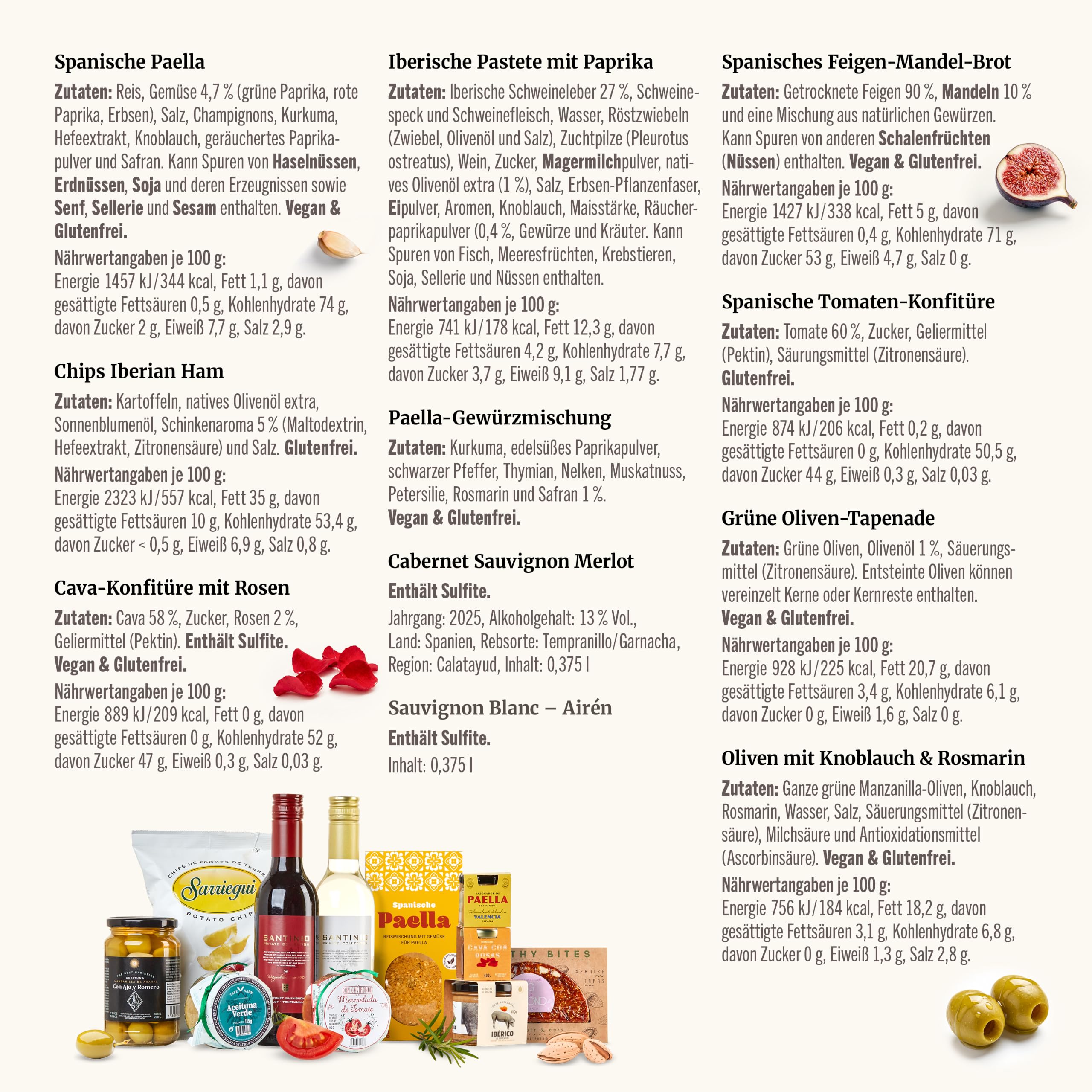Gepp’s Feinkost Geschenkkorb Spanien I Präsentkorb mit spanischen Spezialitäten wie Paella-Gewürzmischung, Oliven, Brot & Wein I Tapas-Geschenkset I Feines Delikatessen Geschenk für Männer & Frauen