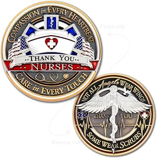 Medical Nurse Appreciation Challenge Coin - Solid Metal Collectible - Thank You Gift for Nurses, Healthcare Workers - Gratitude & Recognition Token (Without tin Gift Box)