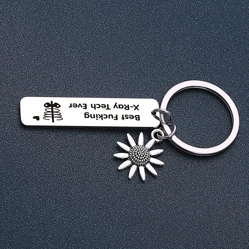 Miniatura 4 de NOTHERS RSZOTW X-Ray Tech Gift Radiología Regalo de ecografista Radiología Tecnología Llavero Radiología Tecnólogo Joyería Radiología Joyería