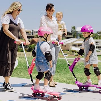 Ookkie Kids Learner Skateboard, Helps Develop Balance & Self Confidence, 4-in-1 Skateboard, Easy Setup, Gift Idea