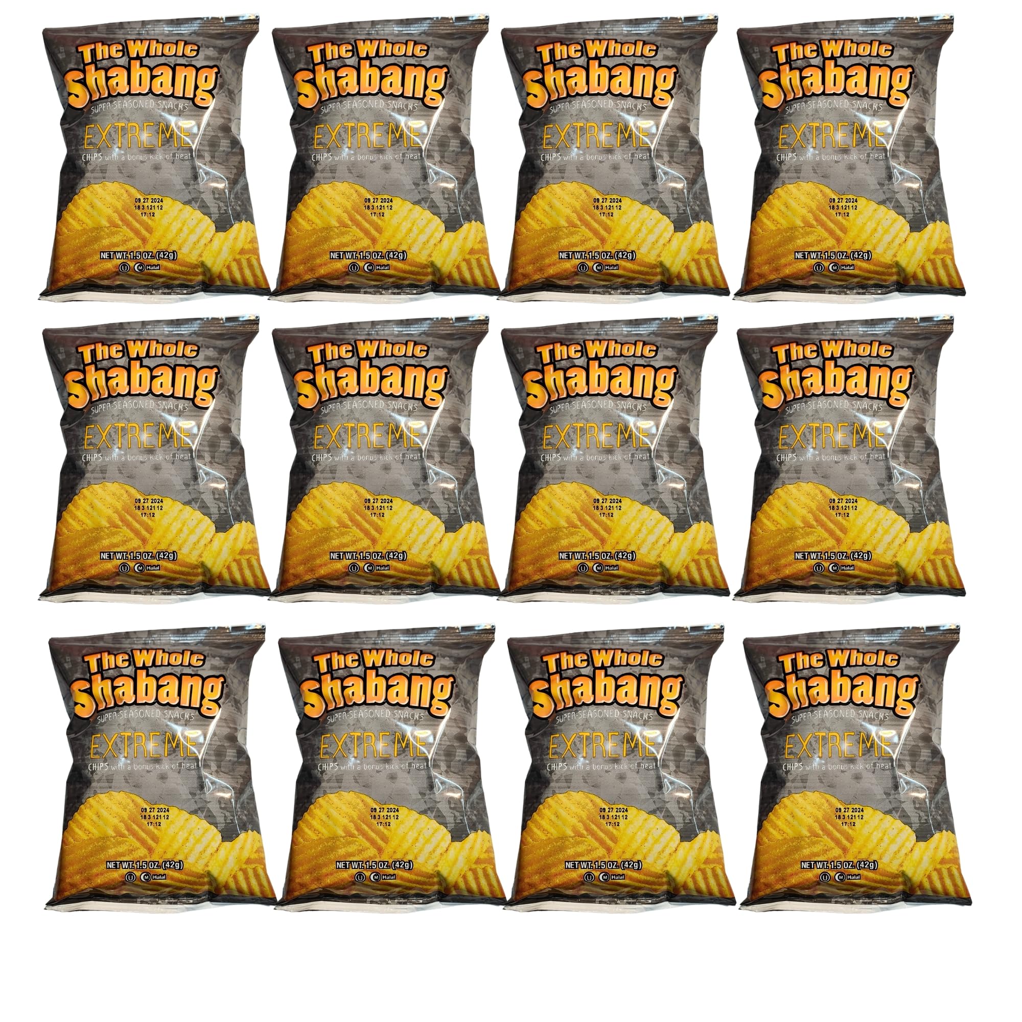 Generic Whole Shabang Potato Chips, 1.5 oz, 12 Pack, Extreme Flavor