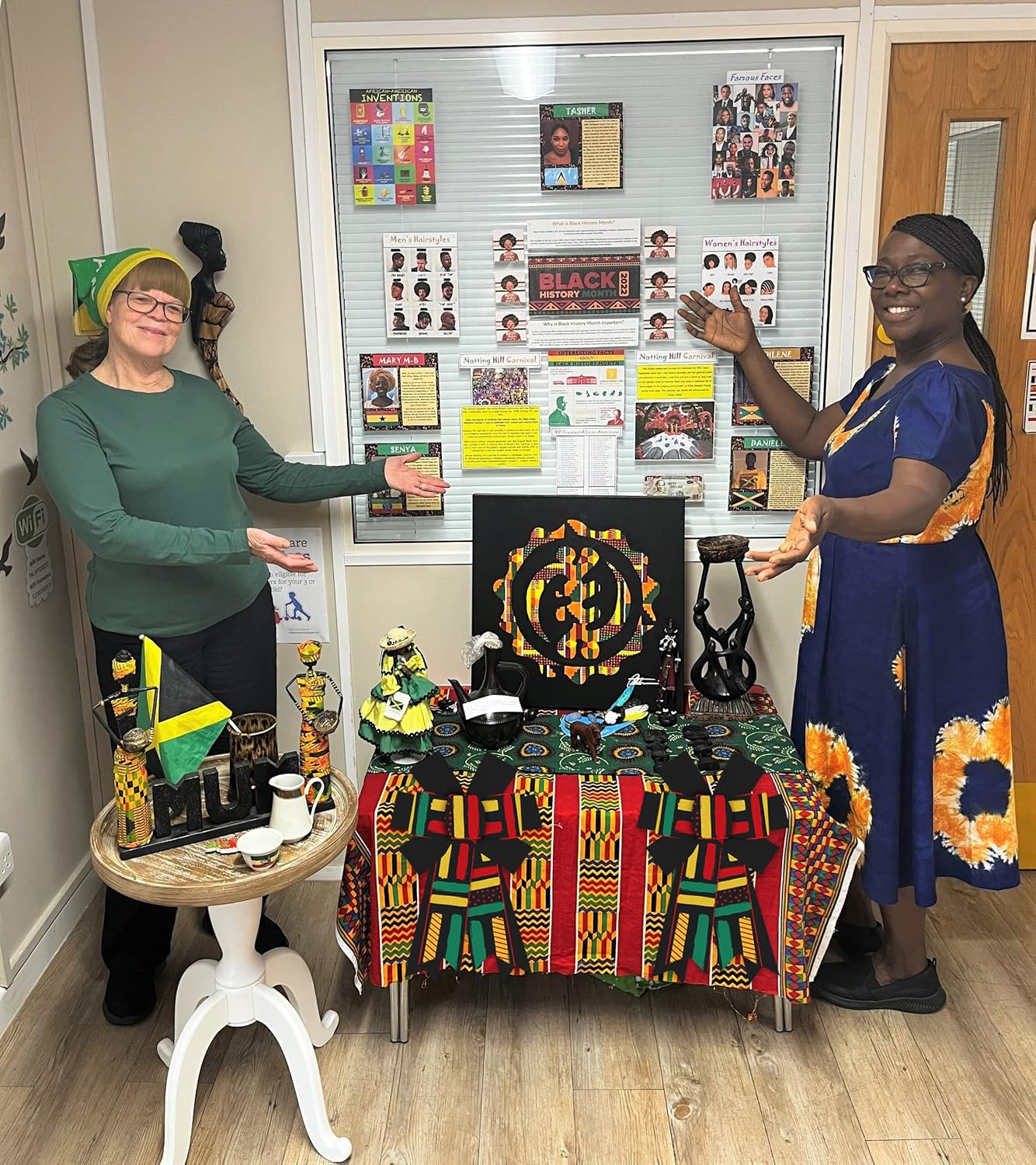 2pcs Black History Month Wreath Bow, Juneteenth Bow Kwanzaa Bow for Wreath African American Red Green Black Decoration Bows for Front Door Emancipation Day Burlap Tree Bows for Indoor Outdoor Decor