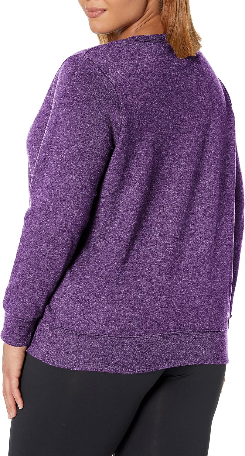 Hanes Women's Just My Size Plus Size Sweatshirt, EcoSmart Fleece Pullover with V-Notch - Image 2