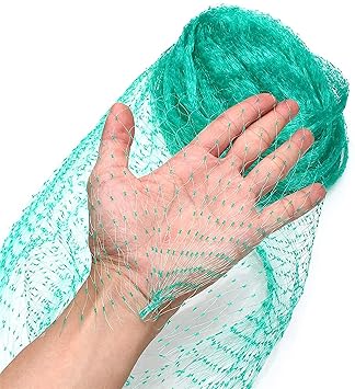 Anti Bird Agro Net Fencing to Protect Fruit & Vegetable From Birds - Garden Plant Netting/Fruit Tree Netting (Green) 20 X 10 Ft, 200 Sq Ft