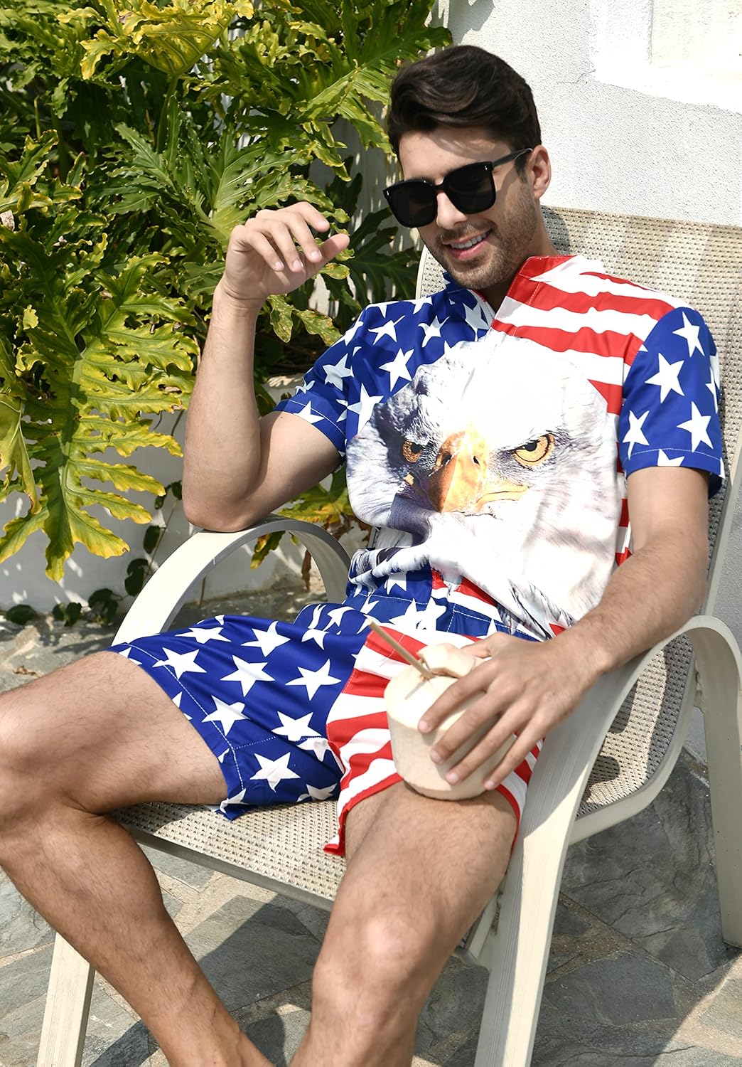 RAISEVERN Mens Romper Zipper Jumpsuit Male Shorts Sleeve One Piece Overalls Bro Outfits - Image 4