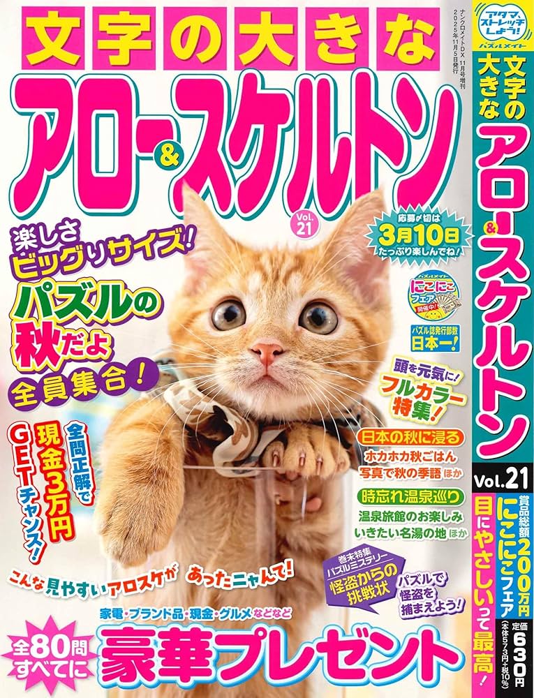 辞書　11冊セット Amazon.co.jp: 文字の大きなｱﾛｰ&ｽｹﾙﾄﾝ 21 2025年11月号 [雑誌