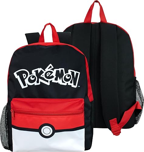 Miniatura 2 de Pokémon Juego de 4 piezas de mochila escolar Juego de mochila y lonchera para niños con estuche y botella de agua Mochilas para niños