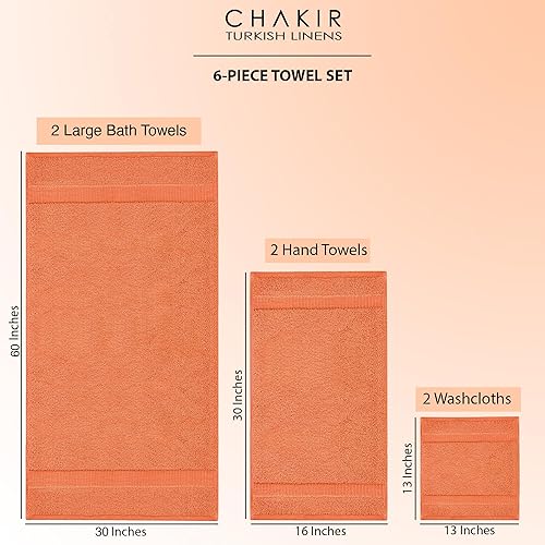 Miniatura 31 de Chakir Turkish Linens Toallas turcas de alta calidad 100% algodón para baño, toallas de baño grandes de 30 x 60 pulgadas (4 piezas, beige)