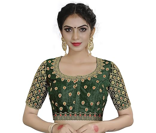 Dark green color blouse Clearance