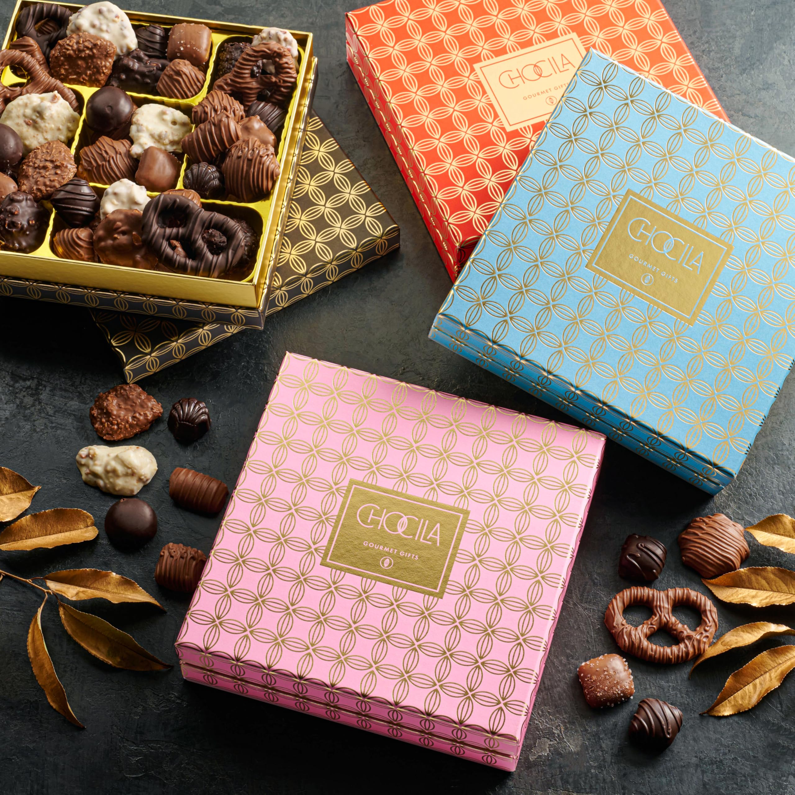 Christmas Gourmet Chocolate Gift Box | Assorted Chocolates Variety Snack Basket, Food Arrangement Platter, Birthday Present, Holiday, Corporate Parties, Sympathy, Candy Gifting Idea, Him, Her, Men Women, Family