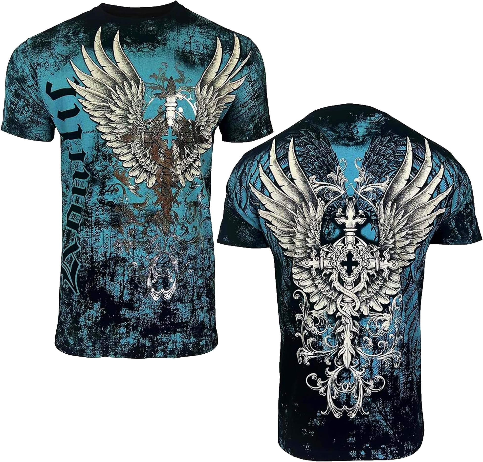 Konflic Graphic tees for Men | MMA Style Crew Neck T-Shirts Half Sleeve Classic | Men's t-Shirts Casual Cotton