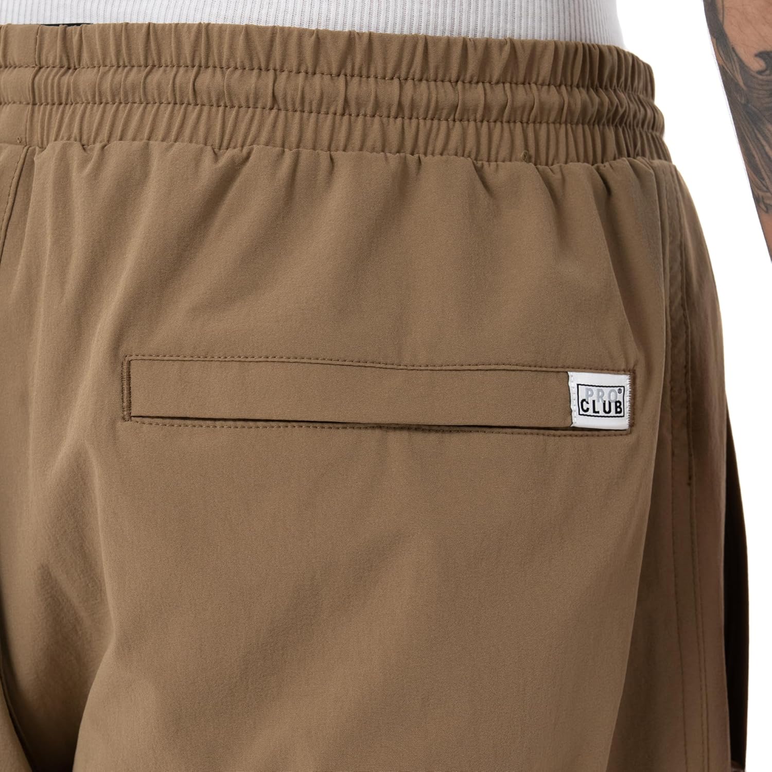 Pro Club Men's Performance Stretch Nylon Active Short - 5 1/2 Inch Inseam