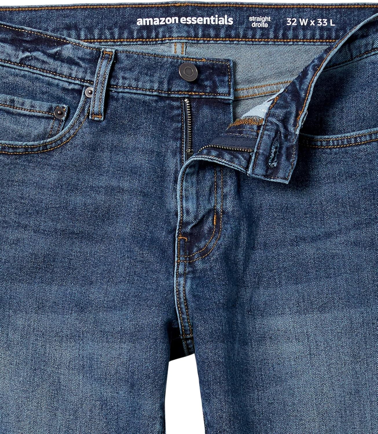 Amazon Essentials Men's Straight-Fit Jean 28W x 28L Vintage Wash