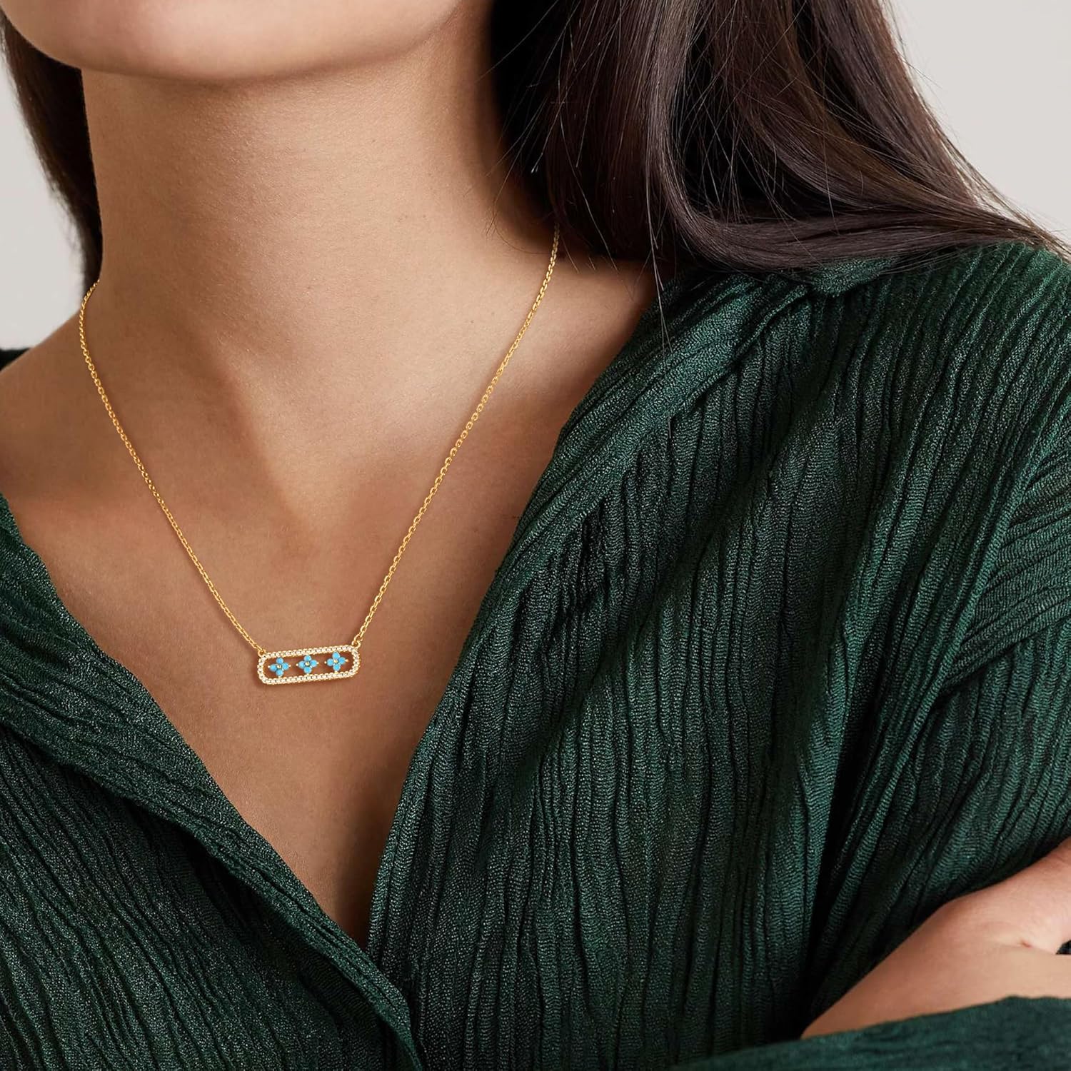 BENEIGE Necklace for Women Dainty Pendant, Charm Necklace with 14K Gold Plated Versatile Jewelry Gift for Everyday, Party for Women - Image 3