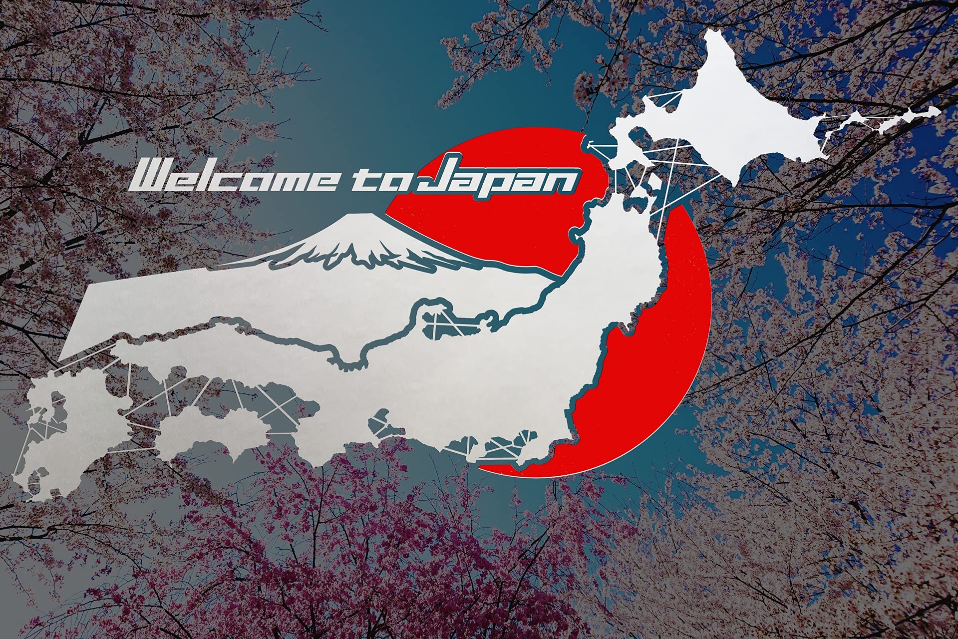 Amazon.co.jp: WELCOMEtoJAPAN 日本地図 カッティングステッカー 屋外