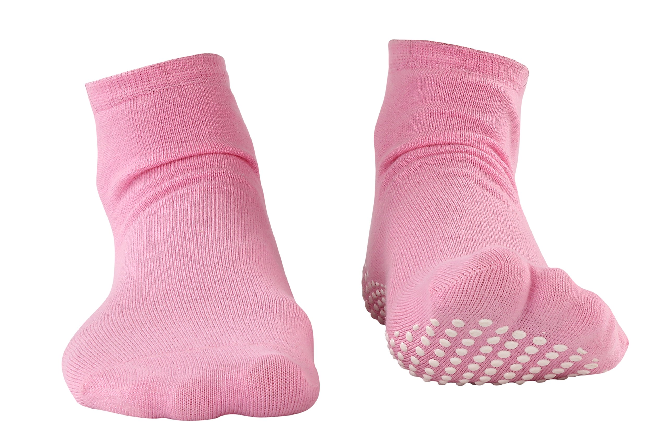 NOFALL Ankle Length Cotton Socks for Women, Ideal for Walking, Jogging, Yoga, Office and Home, Suitable for Daily Use, Color - Pink (Pack of 2) - Image 2 thumbnail